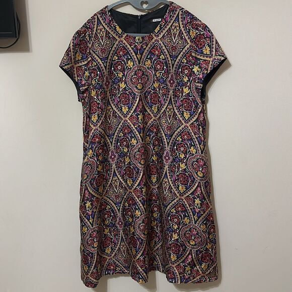 J. McLaughlin Paisley Silk Swing Dress - Picture 1 of 5